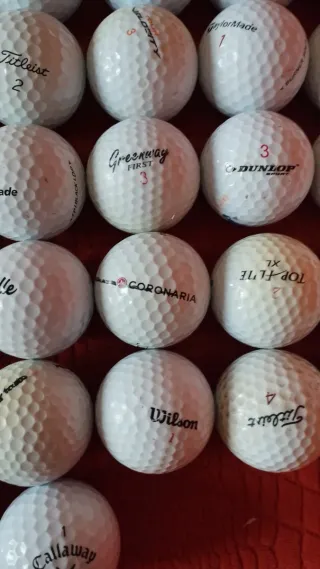 50 Palline da Golf Usate Miste