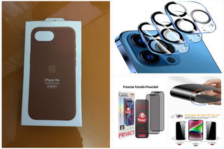 Pack Funda Apple iphone 16e + Protectores