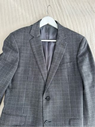 Americana de lana gris