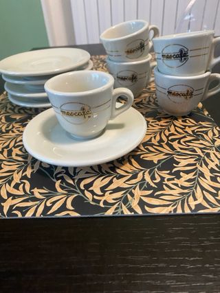 Set 5 Tazze Caffè Espresso Meo Cafe Vintage