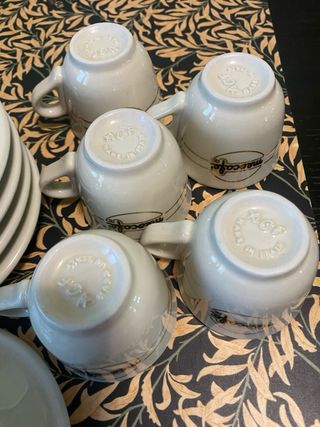 Set 5 Tazze Caffè Espresso Meo Cafe Vintage