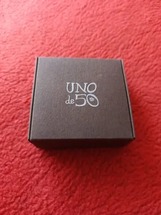 Pulsera Uno de 50 Plata y Turquesa