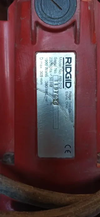 Taladro Perforadora hormigón de Columna Ridgid