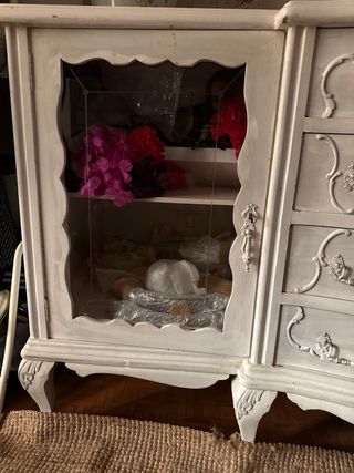Aparador/Vitrina Estilo Francés Antiguo