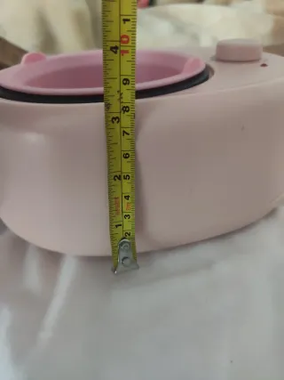 Calentador de cera rosa