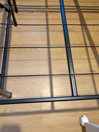 Somier plegable metal negro