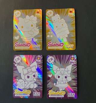 Lotto carte Sanrio Clear Rare Set Completo