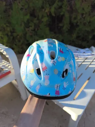 Casco infantil niña bicicleta