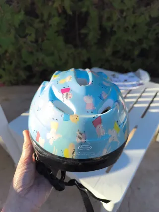 Casco infantil niña bicicleta