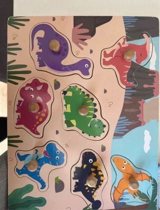 Lote Puzzles Madera Animales y Dinosaurios