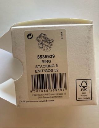 Pack 6 Anillos Swarovski