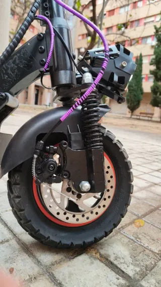 Patín Eléctrico Morado Con Llave