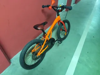 Bicicleta Monty Infantil Naranja 18 pulgadas
