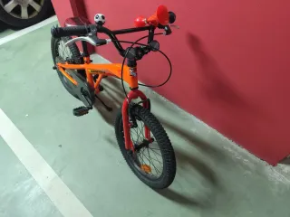 Bicicleta Monty Infantil Naranja 18 pulgadas