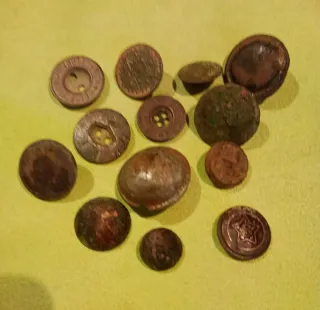 Lote de botones antiguos