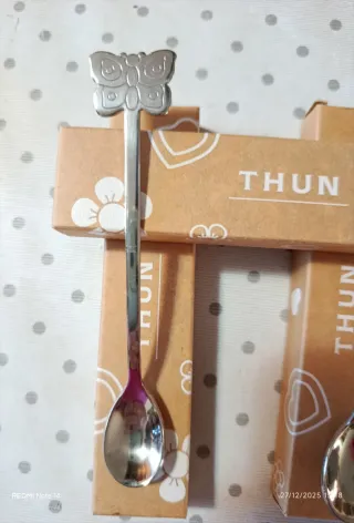8 cucchiaini Thun fiore e farfalla