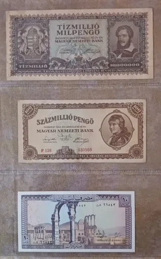 Lote 26 Billetes Mundo Antiguos y Modernos