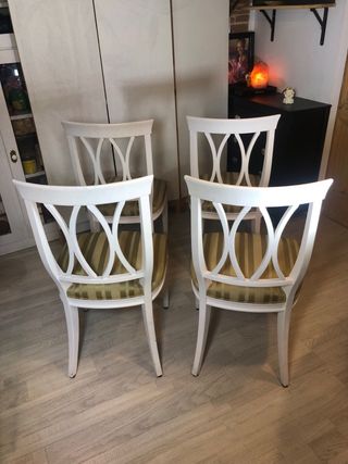 Conjunto 4 Sillas Vintage Restauradas