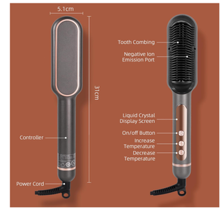 Piastra Pettine Lisciante Capelli Ceramica