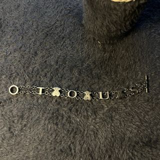 Pulsera Tous Plata Ositos y Letras