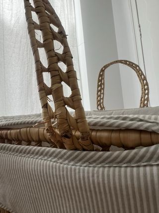 Minicuna mimbre balancín Clair de Lune