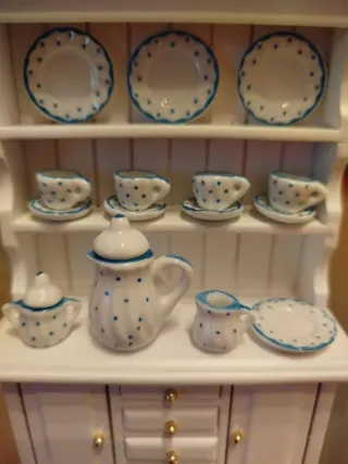 Set da caffè/tè in ceramica in miniatura