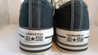 Zapatillas Converse Plataforma Mujer Negras