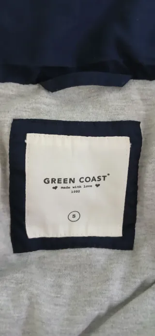 Cazadora Green Coast verde y blanca