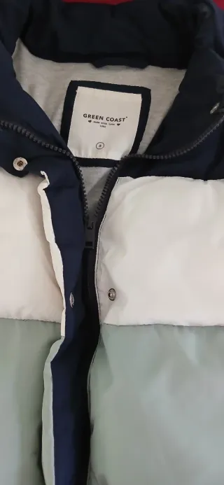 Cazadora Green Coast verde y blanca