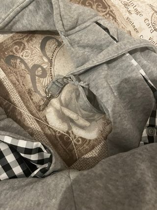 Sacca per cane piccola taglia grigia