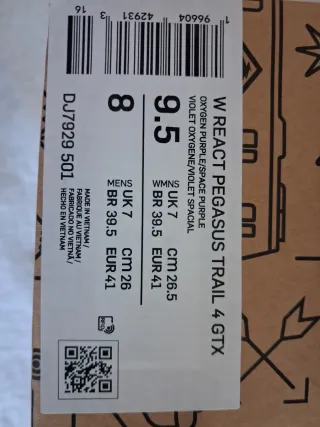 Nike Trail Mujer Talla 41 Morado