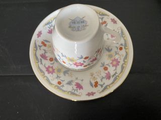 Conjunto Chávenas Café Antigas Porcelana Dourada