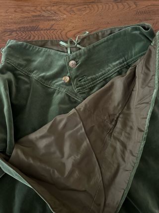 Traje Terciopelo Verde Botella de torrentí