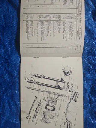 Catálogo OSSA 125 FUELLES de 1951Piezas