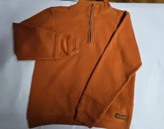 Sudadera Champion media cremallera naranja