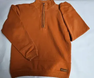 Sudadera Champion media cremallera naranja