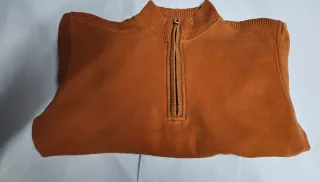 Sudadera Champion media cremallera naranja