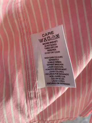 Camisa GANT Rosa Rayas Milrayas Talla 2XL
