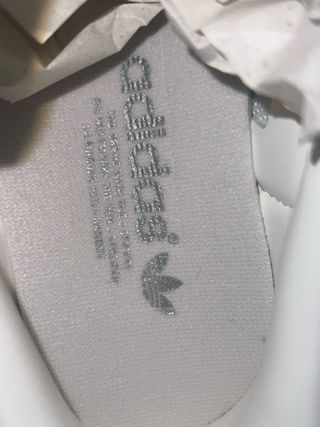 Adidas Zapatillas Plata y Blanco