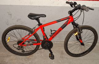 Bicicleta BTWIN Rockrider 500 24 Roja