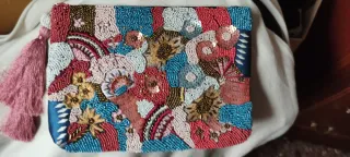 Bolso lentejuelas rectangular multicolor