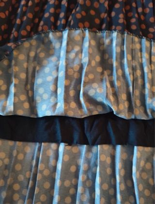 Vestido lunares marrón y negro nuevo