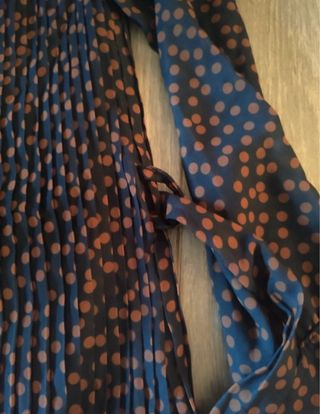 Vestido lunares marrón y negro nuevo