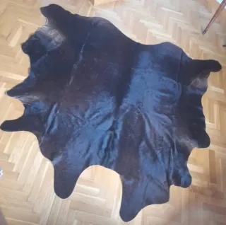 Alfombra Piel Vaca Marrón oscuro