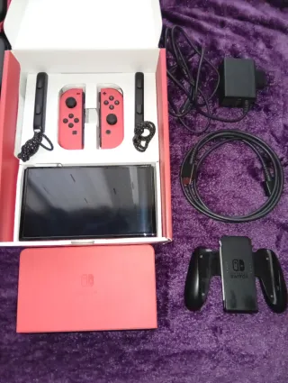 Nintendo Switch OLED Edición Mario + 3 Juegos