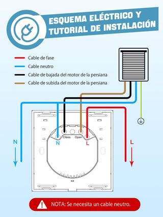 Allevoi CS01 Interruptor Persiana WiFi - Pack 6