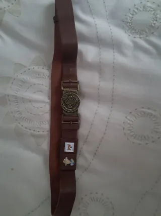 Cinturón Scout Marrón Hebilla Metálica
