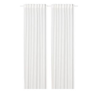 Visillos blancos de tela