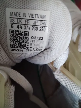 Lote 2 pares Zapatillas Adidas Blancas