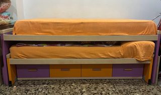 Cama nido con cajones